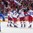 COLOGNE, GERMANY - MAY 7: Russia's Vladislav Namestnikov #90 celebrates with Vladislav Gavrikov #4, Nikita Gusev #97 and Bogdan Kiselevich #55 after a scoring a second period goal against Italy while Tommaso Traversa #90 looks on during preliminary round action at the 2017 IIHF Ice Hockey World Championship. (Photo by Andre Ringuette/HHOF-IIHF Images)

